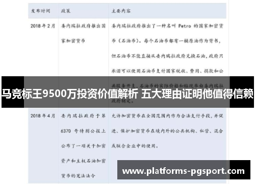 马竞标王9500万投资价值解析 五大理由证明他值得信赖